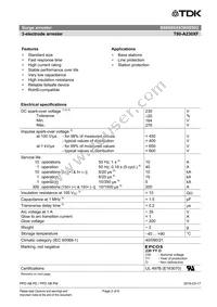 B88069X8380B502 Datasheet Page 2