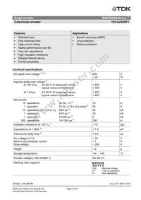 B88069X8630B502 Datasheet Page 2