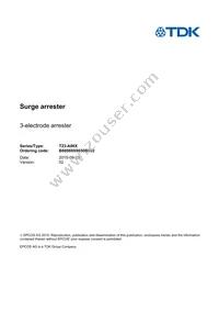 B88069X8650B502 Datasheet Cover