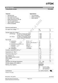 B88069X8650B502 Datasheet Page 2