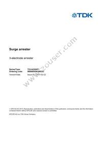 B88069X8680B502 Datasheet Cover