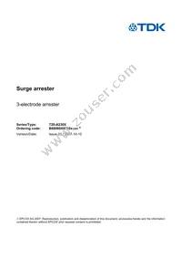 B88069X8710C252 Datasheet Cover