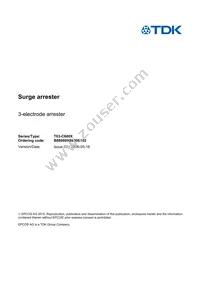 B88069X8830B102 Datasheet Cover