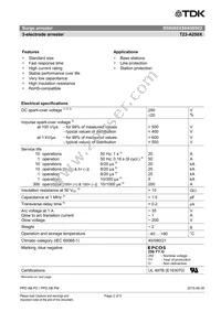 B88069X8840B502 Datasheet Page 2