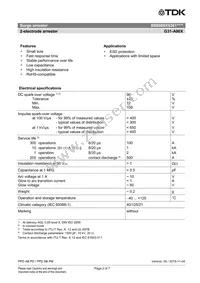 B88069X9361B502 Datasheet Page 2