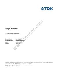 B88069X9680B252 Datasheet Cover