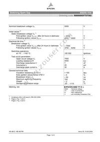 B88069X9770T502 Datasheet Cover