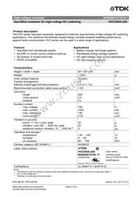 B88269X1070C011 Datasheet Page 2