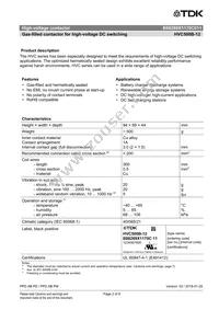 B88269X1170C011 Datasheet Page 2