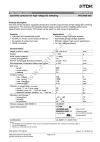 B88269X1200C011 Datasheet Page 2