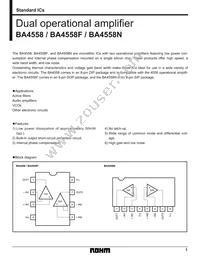 BA4558N Datasheet Cover