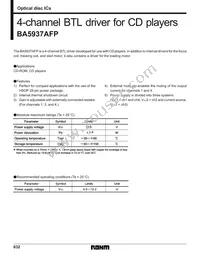BA5937AFP-E2 Datasheet Cover
