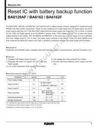 BA6162F-E2 Datasheet Cover