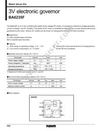 BA6235F-E2 Datasheet Cover