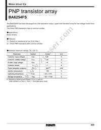 BA6254FS-E2 Datasheet Cover