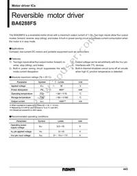 BA6288FS-E2 Datasheet Cover