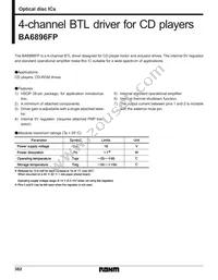 BA6896FP-E2 Datasheet Cover