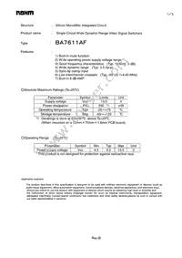 BA7611AF-E2 Datasheet Cover