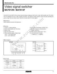 BA7613F-E2 Datasheet Cover