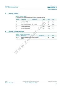 BAP65LX Datasheet Page 3