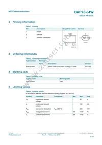 BAP70-04W Datasheet Page 2