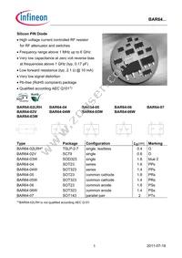 BAR 64-05W H6433 Datasheet Cover