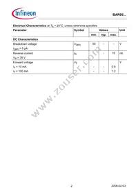 BAR 95-02LS E6327 Datasheet Page 2