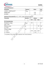 BAR9002LSE6327XTSA1 Datasheet Page 2