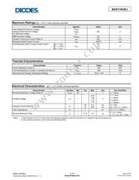 BAS116UDJ-7 Datasheet Page 2
