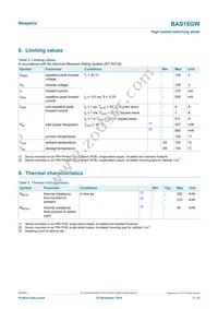 BAS16GWX Datasheet Page 3