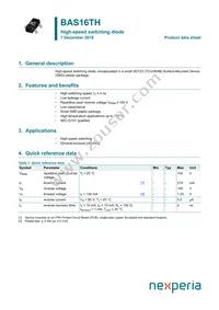 BAS16THVL Datasheet Cover