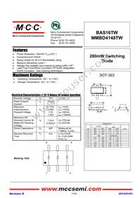 BAS16TW-TP Datasheet Cover