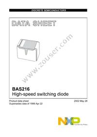 BAS216 Datasheet Cover