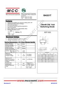 BAS21T-TP Datasheet Cover