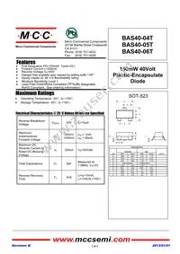 BAS40T-TP Datasheet Cover