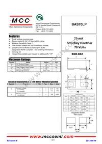 BAS70LP-TP Datasheet Cover