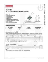 BAS70SV Datasheet Cover