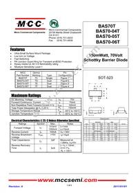 BAS70T-TP Datasheet Cover