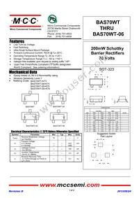BAS70WT-TP Datasheet Cover