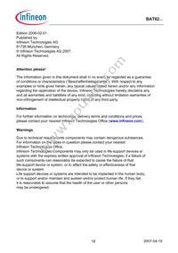 BAT 62-02W E6327 Datasheet Page 18