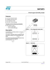 BAT30F3 Datasheet Cover