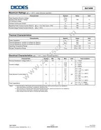 BAT46W-7-F Datasheet Page 2