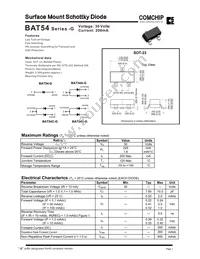 BAT54A-G Datasheet Cover