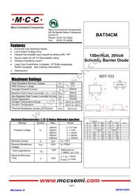 BAT54CM-TP Datasheet Cover