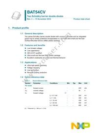 BAT54CV Datasheet Page 2