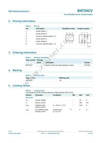 BAT54CV Datasheet Page 3