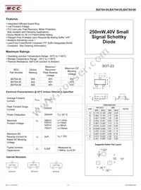 BAT64-04-TP Datasheet Cover