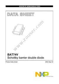 BAT74V Datasheet Page 2