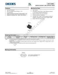 BAV116WS-7 Datasheet Cover