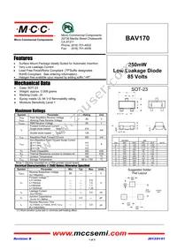 BAV170-TP Datasheet Cover
